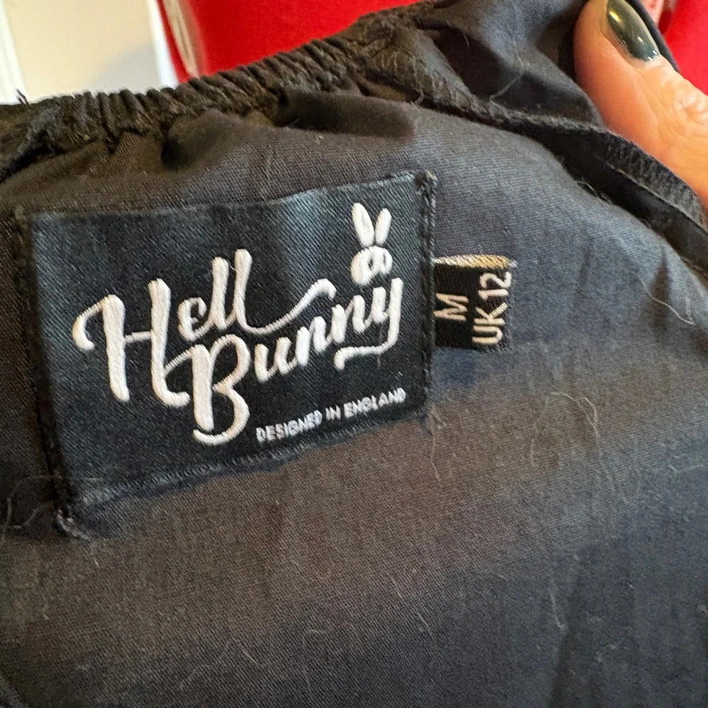 Hell Bunny Black Off-Shoulder Blouse - Picture 4 of 4